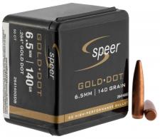 Speer Bullets 264140 Gold Dot 6.5mm .264 140 GR Soft Point (SP) 50 Box - 264140
