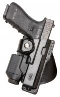 Fobus GLT17RP Active Retention Tactical OWB Black Polymer Belt Fits Glock 17/22/31 w/Tactical Light or Laser Right Hand - 427