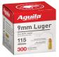 Aguila 9mm 115 gr Full Metal Jacket (FMJ) 300 Box