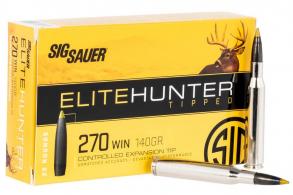 Sig Sauer Elite Hunter Tipped 270 Win 140 gr Controlled Expansion Tip 20 Bx/ 10 Cs - E270TH220 Sig Sauer Elite Hunter Tipped 270 Win 140 gr Controlled Expansion Tip 20 Bx/ 10 Cs - E270TH220