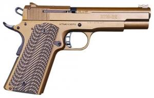 Rock Island Armory XT22 Magnum 22 Mag 5" 14+1 Burnt Bronze Cerakote Steel Sldie Brown G10 w/Cross Hatch Grip