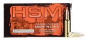 Main product image for HSM Match Boat Tail Hollow Point 308 Winchester Ammo 168 gr 20 Round Box