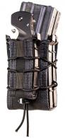 High Speed Gear TACO MOLLE X2RP Double Magazine Pouch Black Nylon w/Polymer Divider with Pistol Mag Pouch