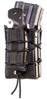 High Speed Gear TACO MOLLE X2RP Double Magazine Pouch Black Nylon w/Polymer Divider with Pistol Mag Pouch - 112RP0BK High Speed Gear TACO MOLLE X2RP Double Magazine Pouch Black Nylon w/Polymer Divider with Pistol Mag Pouch - 112RP0BK