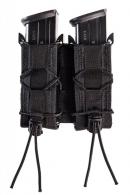 High Speed Gear TACO MOLLE Double Pistol Magazine Pouch Black Nylon w/Polymer Divider