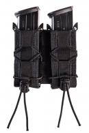 High Speed Gear TACO MOLLE Double Pistol Magazine Pouch Black Nylon w/Polymer Divider - 11PT02BK High Speed Gear TACO MOLLE Double Pistol Magazine Pouch Black Nylon w/Polymer Divider - 11PT02BK