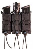 High Speed Gear TACO Triple Pistol Belt Mount Magazine Pouch Black Nylon w/Polymer Divider - 13PT13BK