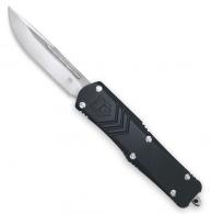 Cobra Tec Knives FS-X Small 2.75" Drop Point Plain D2 Steel Black Aluminum Handle OTF