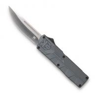 Cobra Tec Knives Lightweight 3.25" Drop Point Plain D2 Steel Gray Aluminum Handle OTF - GYCTLWDNS Cobra Tec Knives Lightweight 3.25" Drop Point Plain D2 Steel Gray Aluminum Handle OTF - GYCTLWDNS