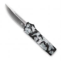 Cobra Tec Knives Lightweight 3.25" Drop Point Plain D2 Steel Winter Digi Camo Aluminum Handle OTF - WDCCTLWDNS Cobra Tec Knives Lightweight 3.25" Drop Point Plain D2 Steel Winter Digi Camo Aluminum Handle OTF - WDCCTLWDNS