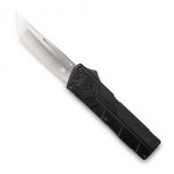 Cobra Tec Knives Lightweight 3.25" Tanto Plain D2 Steel Black Aluminum Handle OTF - BCTLWTNS