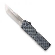 Cobra Tec Knives Lightweight 3.25" Tanto Plain D2 Steel Carbon Fiber Aluminum Handle OTF - CFCTLWTNS