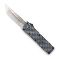 Cobra Tec Knives Lightweight 3.25" Tanto Plain D2 Steel Carbon Fiber Aluminum Handle OTF - CFCTLWTNS Cobra Tec Knives Lightweight 3.25" Tanto Plain D2 Steel Carbon Fiber Aluminum Handle OTF - CFCTLWTNS