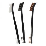 Birchwood Casey Utility Brushes Universal Nylon, Bronze, Stainless Steel Brush 3 Per Pack - 41104