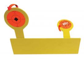 Birchwood Casey World of Targets Bushwacker Yellow Paddle w/Orange Target AR400 Steel - 47522