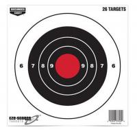 Birchwood Casey EZE-Scorer Bull's-Eye Bullseye Paper Target 8" x 8" 26 Per Pack - 37826