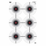 Birchwood Casey 37037 EZE-Scorer Bullseye Paper Hanging Universal 23" x 35" Black/White 5 Pack - 90