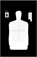 Action Target B-34R 25-Yard Silhouette Hanging Paper Target 17.50" x 23" 100 Per Box - B-34R-100 Action Target B-34R 25-Yard Silhouette Hanging Paper Target 17.50" x 23" 100 Per Box - B-34R-100