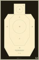 Action Target Military IDPA Silhouette Hanging Paper Target 23" x 35" 100 Per Box - IDPA-P-100