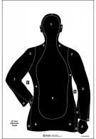 Action Target B21EBLACK100 B-21E Qualification Target Silhouette Paper Target 23" x 35" 100 Per Box - B21EBLACK100