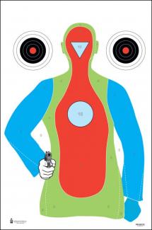 Action Target High Visibility Fluorescent B-21E Silhouette Paper Target 23" x 35" 100 Per Box