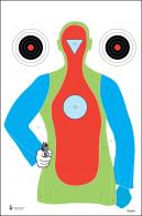 Action Target High Visibility Fluorescent B-21E Silhouette Paper Target 23" x 35" 100 Per Box - PRB21E100 Action Target High Visibility Fluorescent B-21E Silhouette Paper Target 23" x 35" 100 Per Box - PRB21E100