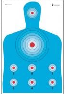 Action Target High Visibility Fluorescent Modified B-27 Silhouette Paper Target 23" x 35" 100 Per Box
