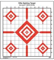 Action Target Advanced Rifle Sighting Diamond Paper Target 14" x 15" 100 Per Box - SI13100