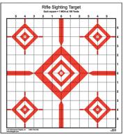 Action Target Advanced Rifle Sighting Diamond Paper Target 14" x 15" 100 Per Box - SI13100 Action Target Advanced Rifle Sighting Diamond Paper Target 14" x 15" 100 Per Box - SI13100