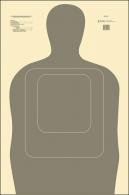 Action Target TQ15GRAY100 TQ-15 Training Target Silhouette Hanging Paper Target 24" x 45" 100 Per Box - TQ15GRAY100