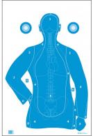 Action Target B-21E Qualification Target Silhouette/Vitals Hanging Paper Target 100 Per Box