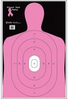 Action Target B-27E Shoot for the Cure Silhouette Paper Target 23" x 35" 100 Per Box - B27ENPT100