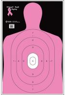Action Target B-27E Shoot for the Cure Silhouette Paper Target 23" x 35" 100 Per Box