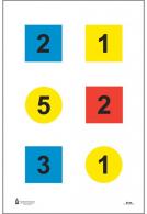ACTION TARGET INC DT-4C-100 Discretionary Command Training 4-C Paper 23" x 35" Circle/Square Black/Blue/Red/Yellow 100 Per Box - DT4C100 ACTION TARGET INC DT-4C-100 Discretionary Command Training 4-C Paper 23" x 35" Circle/Square Black/Blue/Red/Yellow 100 Per Box - DT4C100