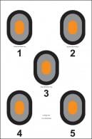 Action Target 5 Bull's Eye Target Orange Center Bullseye Paper Target 23" x 35" 100 Per Box - 530OC100 Action Target 5 Bull's Eye Target Orange Center Bullseye Paper Target 23" x 35" 100 Per Box - 530OC100