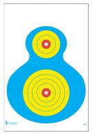 Action Target High Visibility Fluorescent Silhouette Paper Target 19" x 25" 100 Per Box - PRWB1100