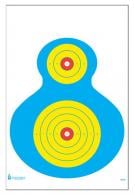 Action Target High Visibility Fluorescent Silhouette Paper Target 19" x 25" 100 Per Box - PRWB1100