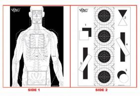 Action Target Viking Tactics Double Sided Silhouette/Targets Heavy Paper Target 23" x 35" 100 Per Box