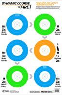 Action Target Dynamic Course Circle Paper Target 23" x 35" 100 Per Box - GSDCFIRE1100