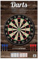 ACTION TARGET INC GS-DARTS-100 Action Darts Hanging Paper 23" x 35" Dart Board 100 Per Box - GSDARTS100