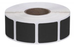 ACTION TARGET INC Square Target Pasters 7/8" 1000 Per Roll Black - PAST/BK