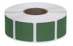 ACTION TARGET INC Square Target Pasters 7/8" 1000 Per Roll Green - PAST/GR