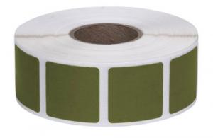 ACTION TARGET INC Square Target Pasters 7/8" 1000 Per Roll Military Green - PAST/DKGR