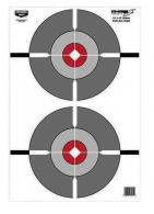 Birchwood Casey EZE-Scorer Double Bull's-Eye Paper 12" x 18" Bullseye Black/Gray/Red/White 100 Pack - 37061 Birchwood Casey EZE-Scorer Double Bull's-Eye Paper 12" x 18" Bullseye Black/Gray/Red/White 100 Pack - 37061