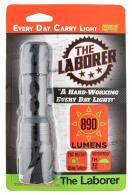 PREDATOR TACTICS INC The Laborer Clear 890 Lumens CR18650 (1)/CR123A (2) Battery Black Aluminum Alloy Body - 97490