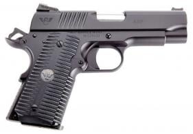 Wilson Combat ACP Compact SAO 45 ACP 4" 7+1 Black Armor-Tuff Carbon Steel Black G10 Eagle Claw Grip