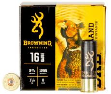 Browning Ammo BXD Upland 16 Gauge 2.75" 1 1/8 oz 6 Shot 25 Bx/ 10 Cs - B193511626