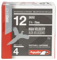 Aguila Field 12 Gauge 2.75" 1 1/4 oz 4 Shot 25 Bx/ 10 Cs - 1CHB1204 Aguila Field 12 Gauge 2.75" 1 1/4 oz 4 Shot 25 Bx/ 10 Cs - 1CHB1204