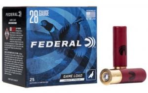 Federal Game-Shok High Brass Ammo 28 Gauge  #7.5 shot  25 Round Box - H28975