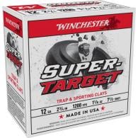 Winchester Super Target Heavy 12 Gauge Ammo 2.75" 1 1/8 oz #7.5 Shot 1200fps 25rd box - TRGT12M7 Winchester Super Target Heavy 12 Gauge Ammo 2.75" 1 1/8 oz #7.5 Shot 1200fps 25rd box - TRGT12M7